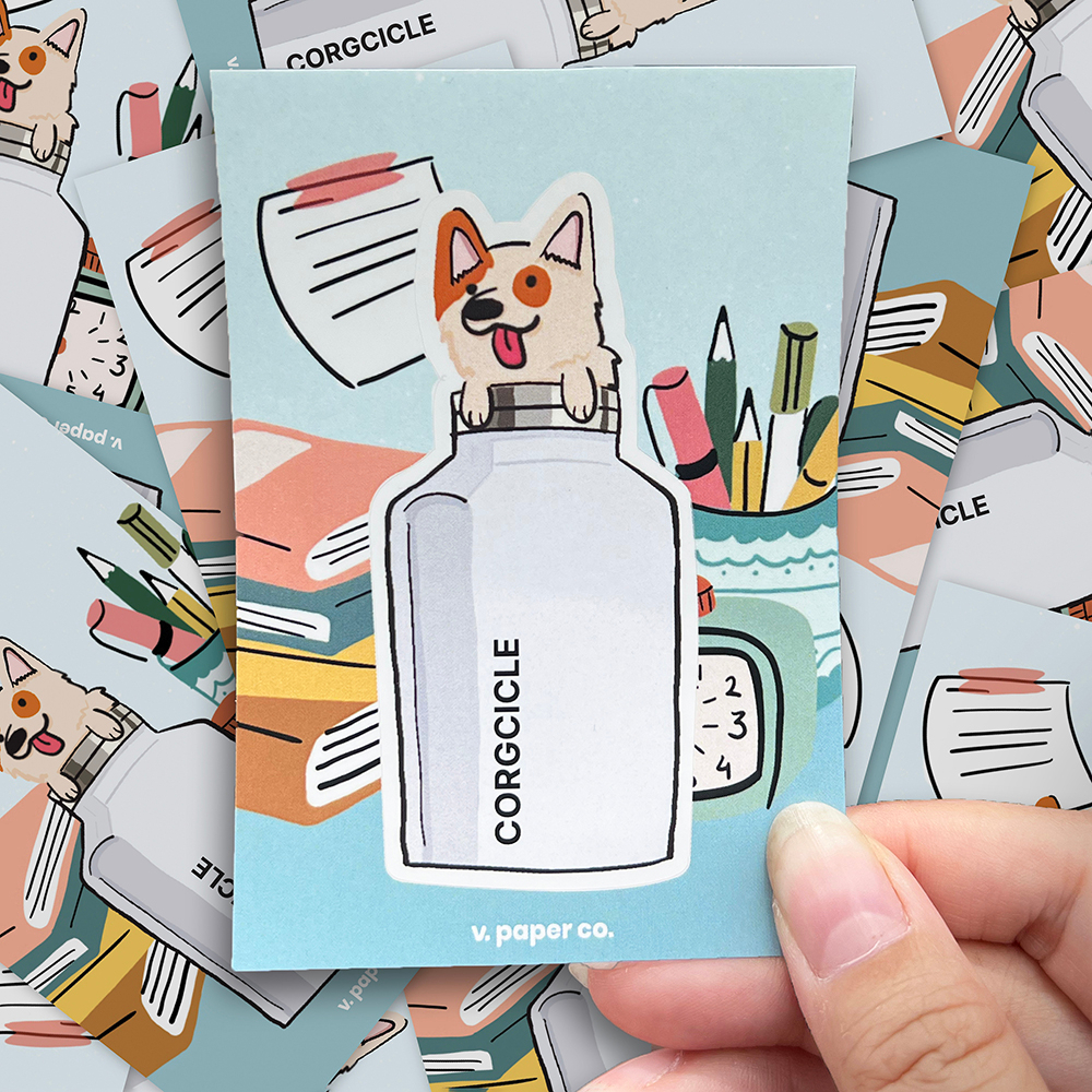 

Sticker - Corgcicle - V. Paper Co.
