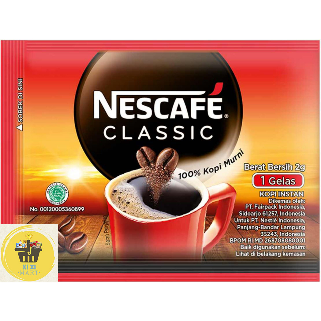 

Nescafe Classic 10 sachet(@2gr)