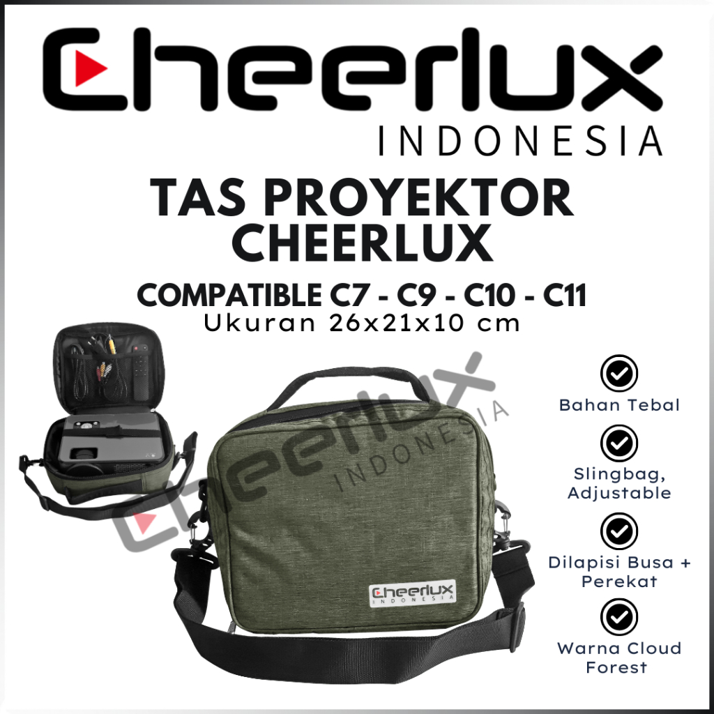 CHEERLUX INDONESIA | TAS PROYEKTOR CHEERLUX SEMUA VARIAN C9 C10 C11 C7