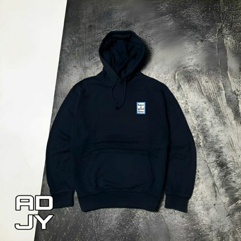 HOODIE JAKET JUMPER HAVE A GOOD TIME BLUE EDITION PREMIUM TERBARU LOGO DADA KEKINIAN | BRANDED MURAH