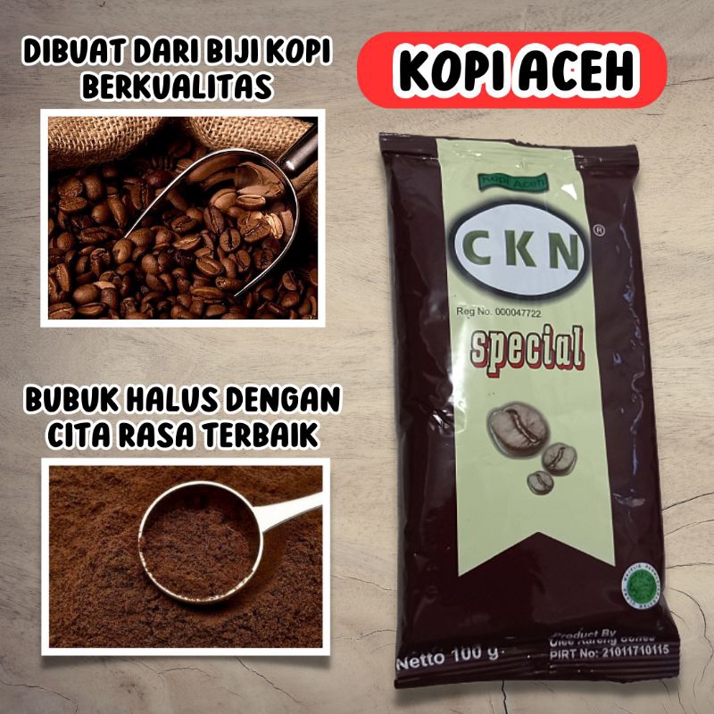 

Kopi Aceh CKN Spesial Ulee Kareng / Bubuk halus 100 gram