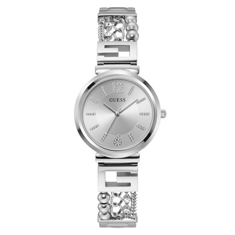 Guess Ladies Watch G CLUSTER Silver - GW0545L1