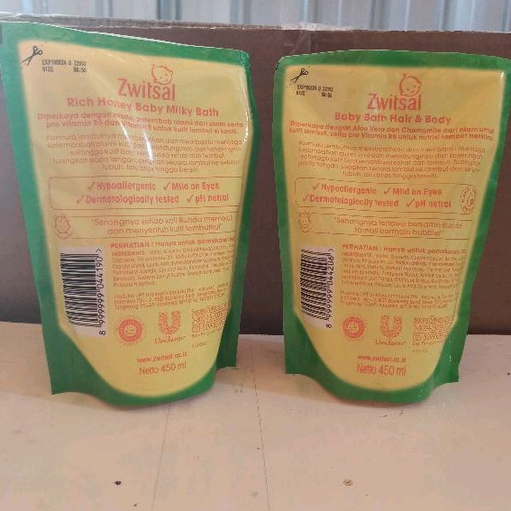 Zwitsal Baby Bath Refill 450ml