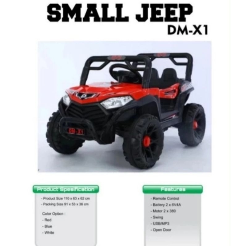 Mobil Aki Mainan Anak / Mobil Accu Dmx1 / Mobil Mainan