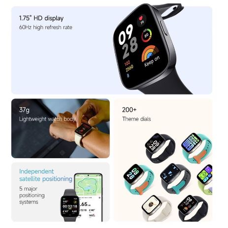 Redmi Watch 3 Smartwatch 1.75&quot; AMOLED Screen 121 Sports Built-in GPS