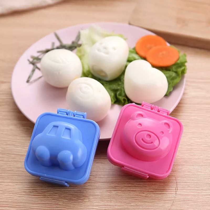 Cetakan Telur Rebus Nasi Bento Karakter Lucu Bekal Sekolah Anak BPA Free MPASI bayi