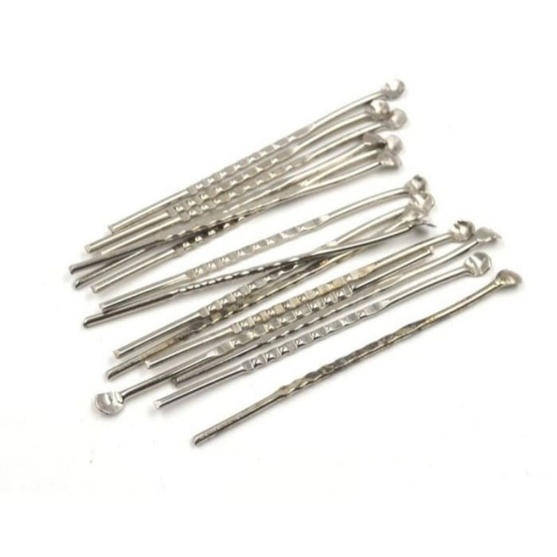 Alat Pembersih Telinga Stainless Steel / Korek Kuping Stainless Harga 1 pcs