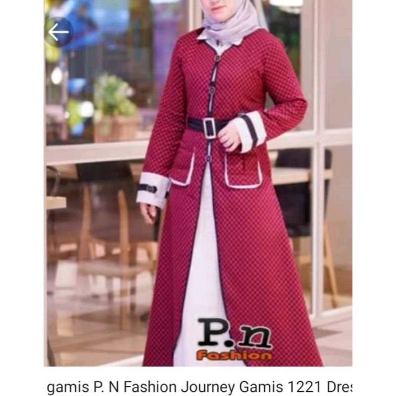 PL preloved gamis P.N fashion GM-1221 merah