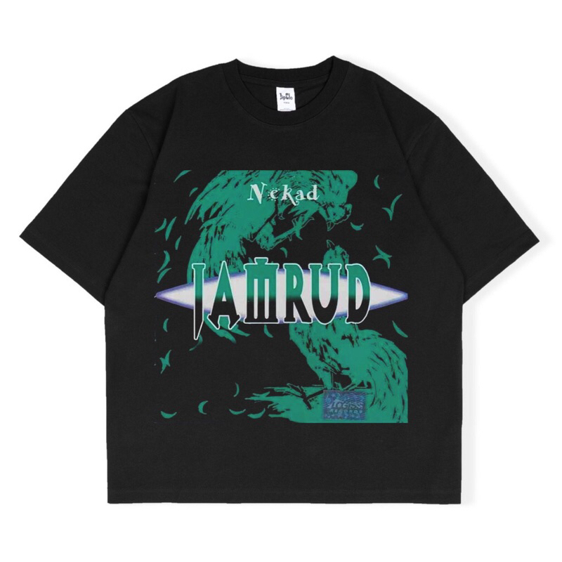 KAOS BAJU JAMRUD | BAND ROCK | VINTAGE | OVERSIZE STANDAR | TSHIRT HITAM PRIA WANITA