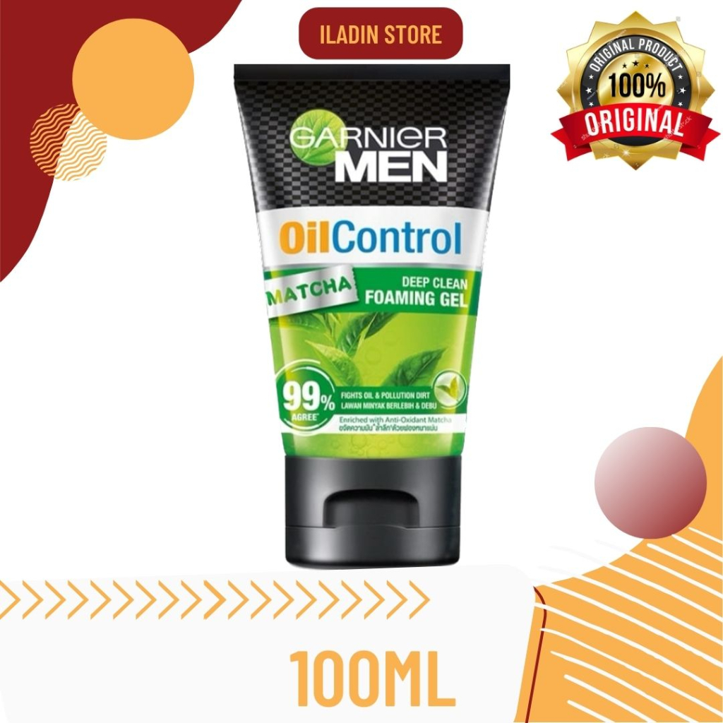 GARNIER MEN Matcha Deep Clean Foaming Gel 100 ml