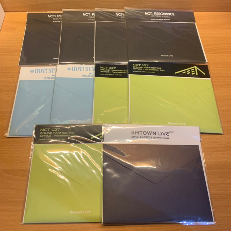 [Clearance Sale] NCT 2020 127 DREAM AR Ticket Set Resonance, Hot Summer Dream, Foundation Day, Smtow