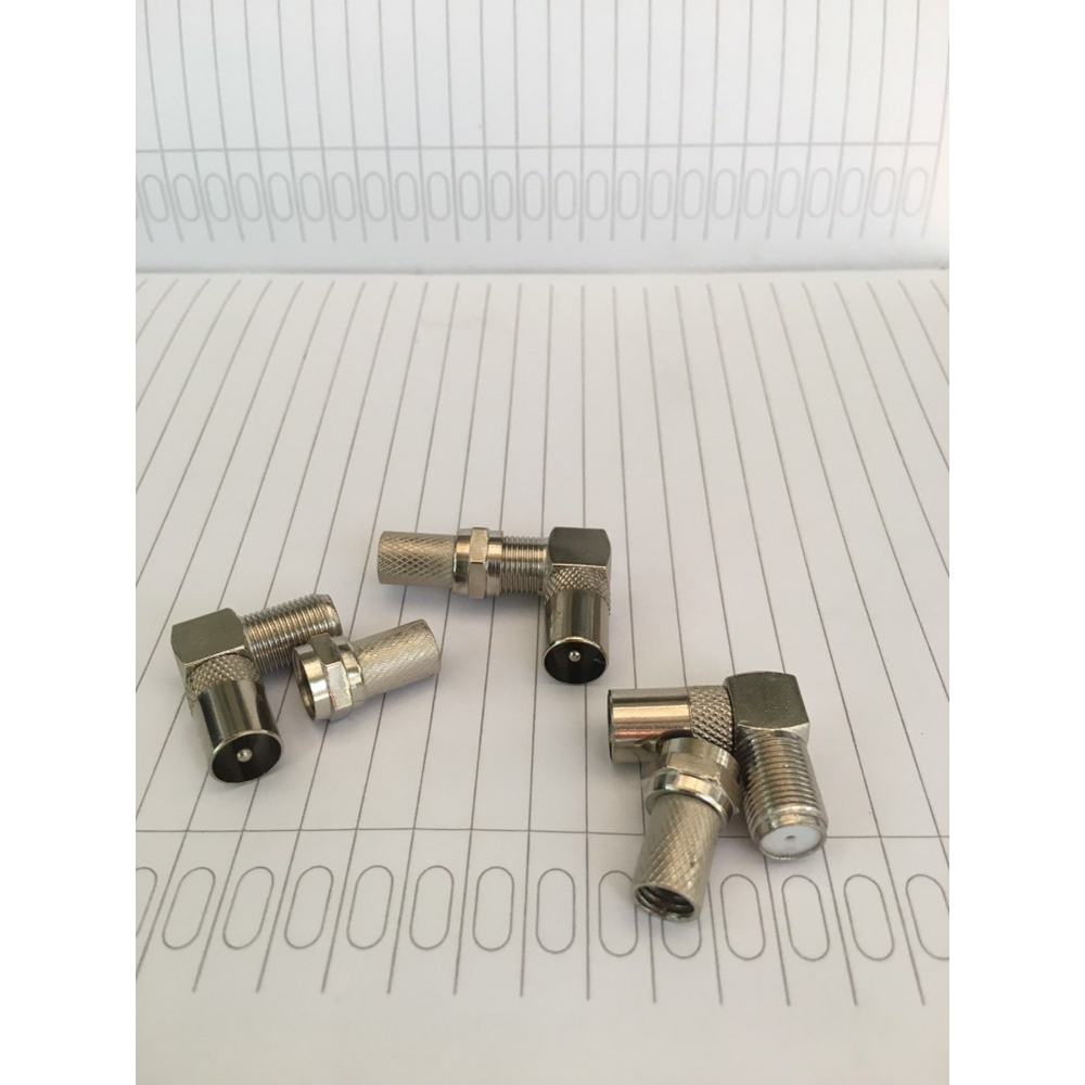 AEBDG Jack antena / jak / jek / konektor antena tv model L + konektor F drat