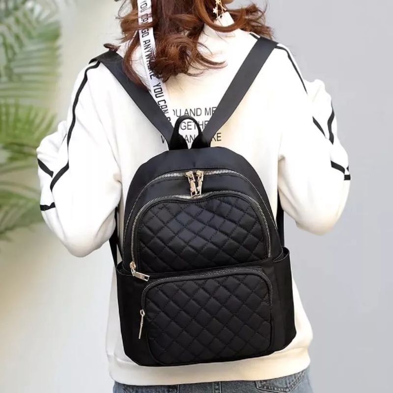 Tas Gendong Jihan - Tas Ransel Wanita Hitam