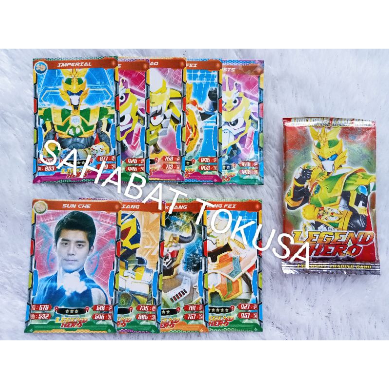 TRADING CARD LEGEND HERO (1 PCS ISI 10 LEMBAR)Mainan murah/mainan grosir
