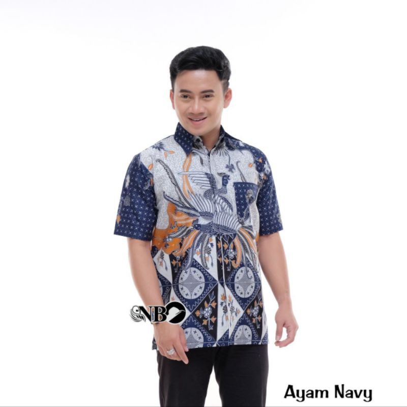 Blus Batik Wanita Modern Atasan Batik Wanita Lengan Panjang Blus Kekinian MOTIF MERAK REMPEL