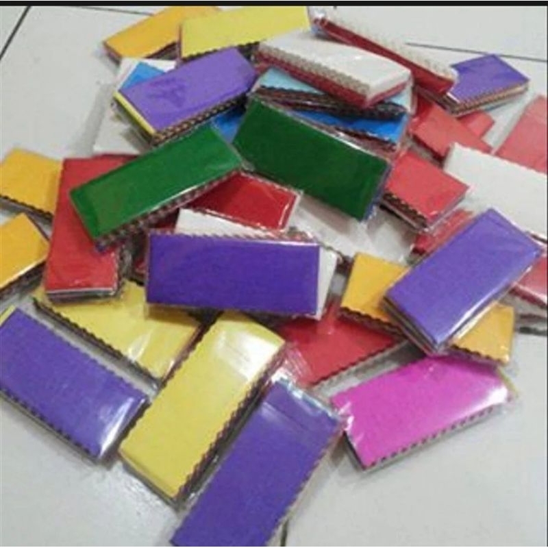 

kertas krep potong warna warna 1pk isi (12)mix warna
