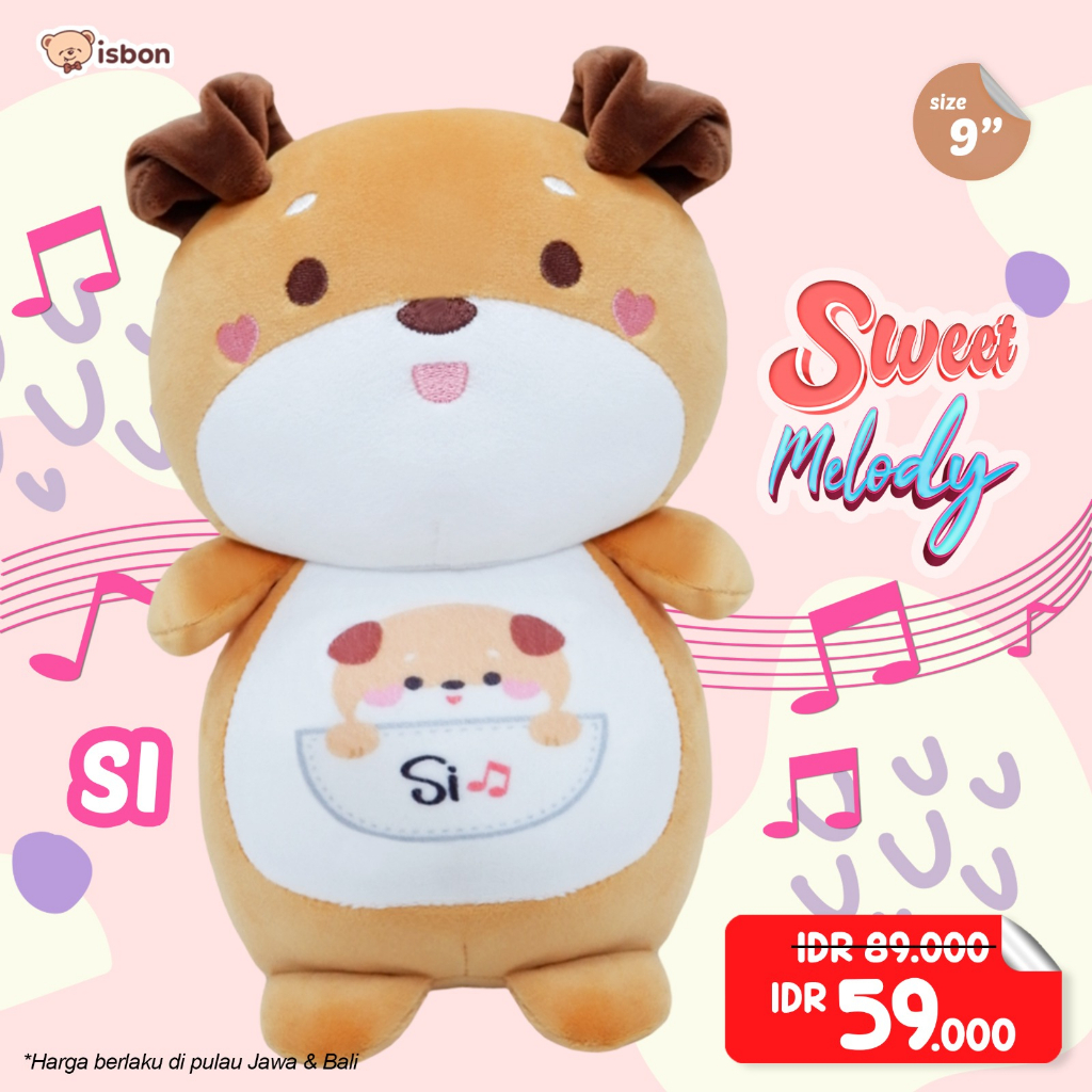 ISTANA BONEKA Bayi Sweet Melody Karakter Hewan Do Re Mi Lucu Lembut