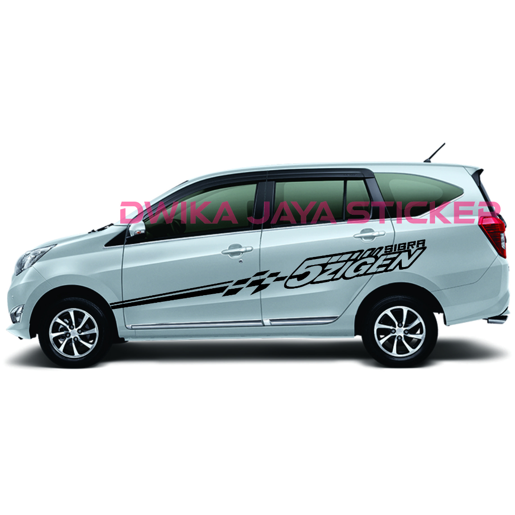 Stiker stiker mobil sigra cutting stiker mobil sigra terbaru