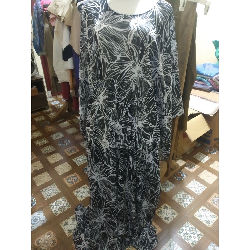 kaftan wanita motif macan preloved like new