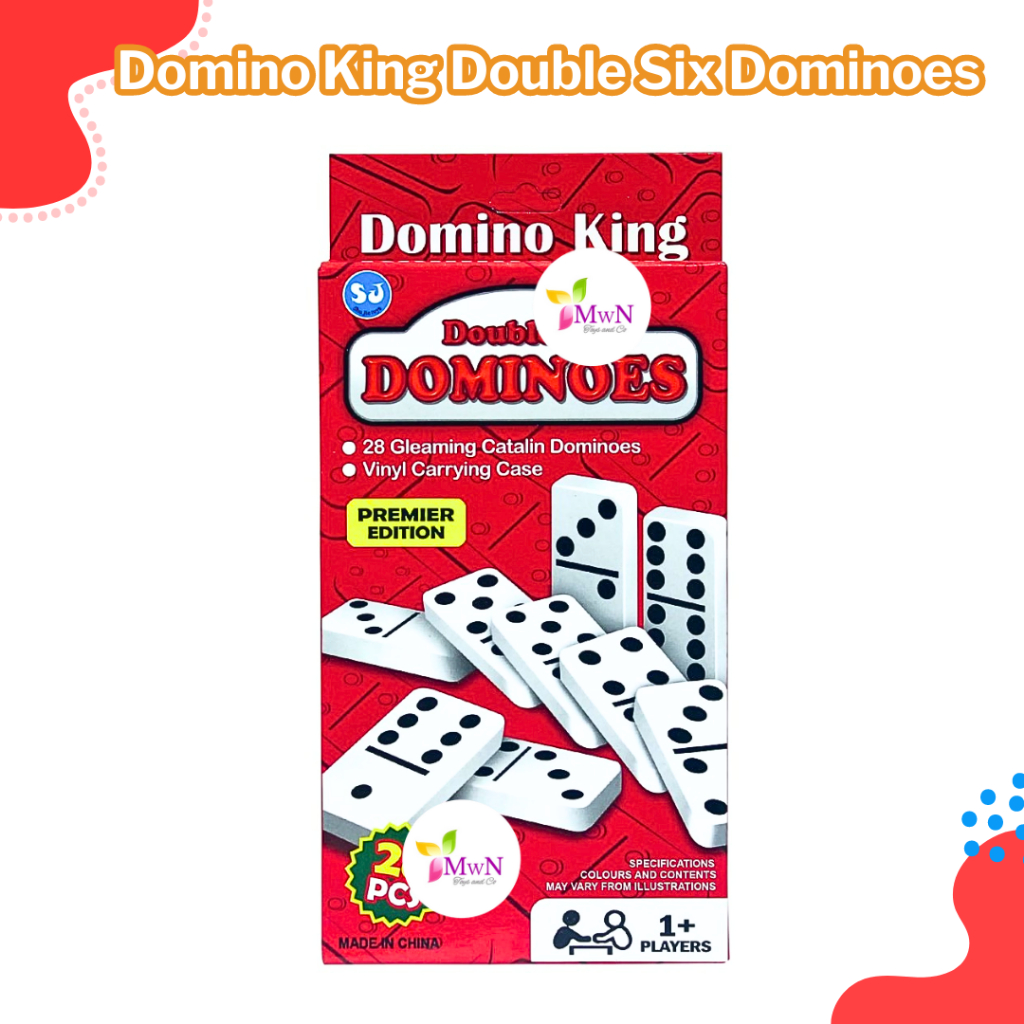 mwn.toys Mainan Domino King Double Six Dominoes