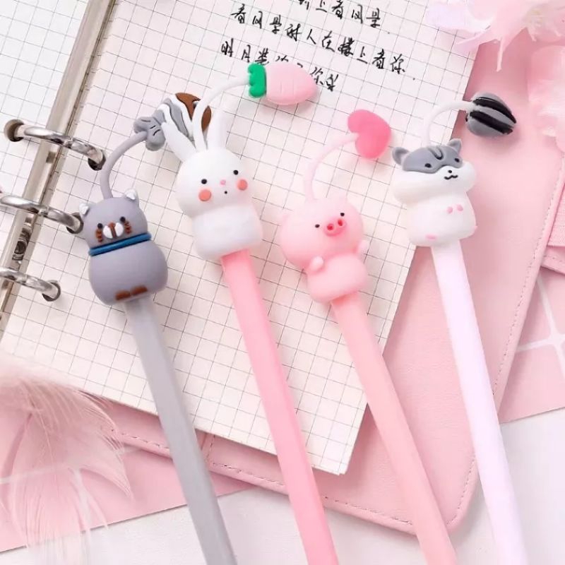 

AYA - pulpen gel karakter silikon bt21 unicorn rabbit