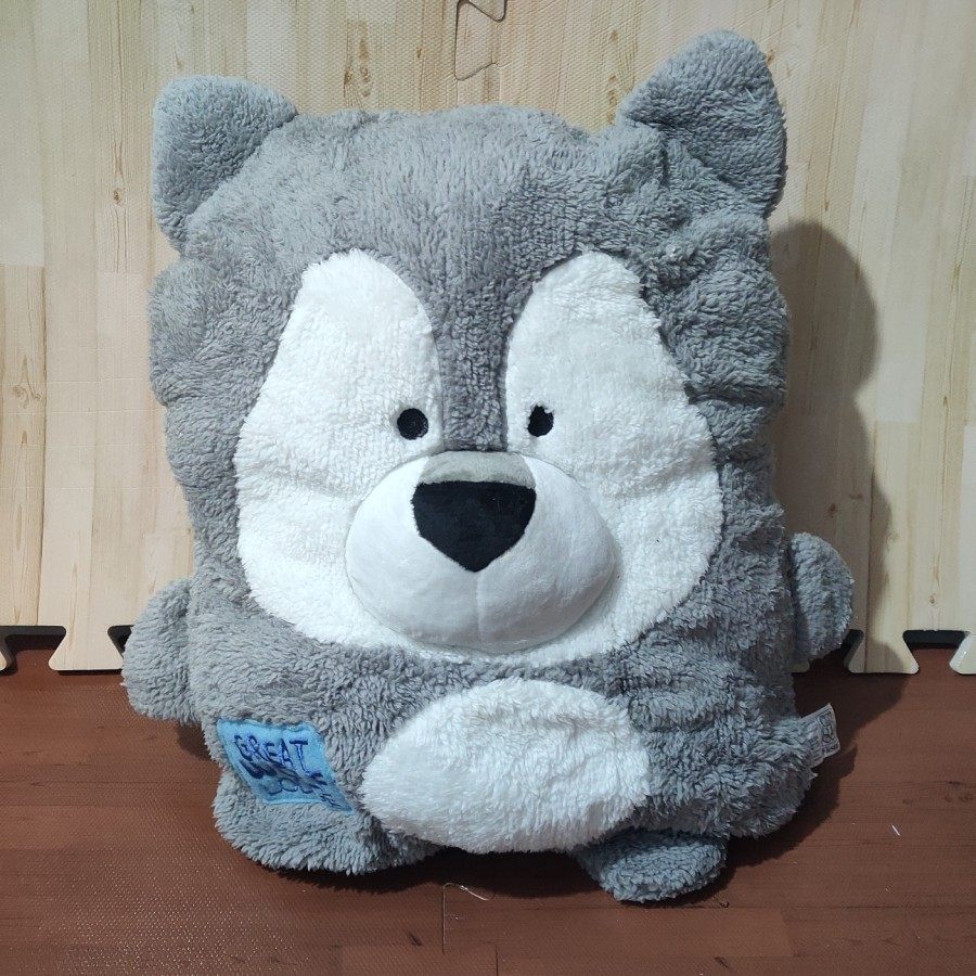 BONEKA MAINAN ANAK ABU PUTIH IMPORT - 40CM