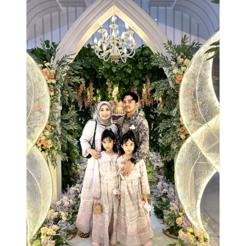 PO couple keluarga / seragaman pesta keluarga / gamis pesta / gamis muslim / gamis murah / gamis pre