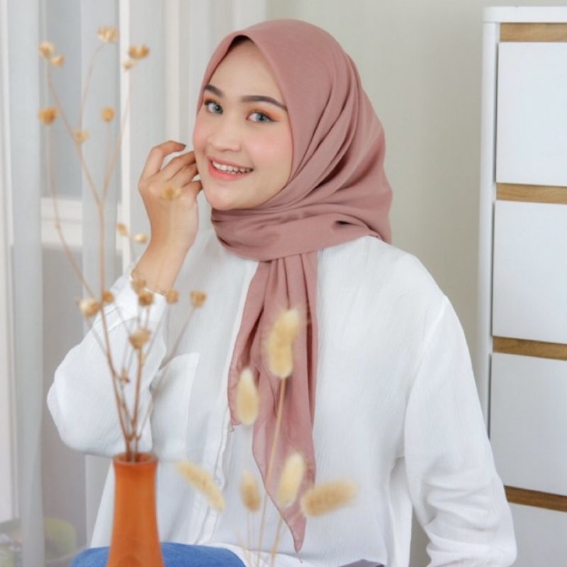 jilbab paris premium segiempat voal premium anti letoy