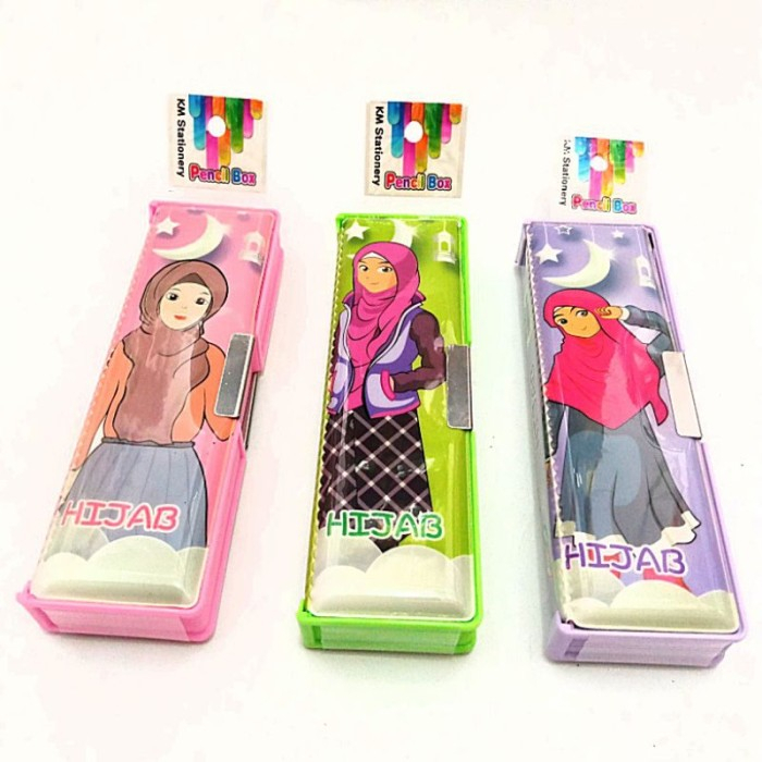 Kotak Pensil Pulpen Gambar BT21 Cewe Hijab Boneka LOL 5185 Magnet Perlengkapan Sekolah Tempat Tepak Stationery Warna Warni Cewek Cowok Alat Tulis Sekolah Kantor Kerja School Office Aesthetic Cute Lucu Character Karakter Murah Termurah Grosir Prakarya
