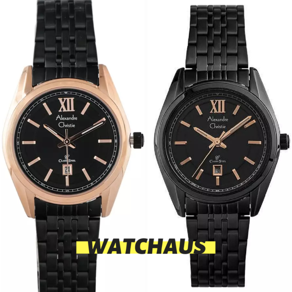 JAM TANGAN WANITA ALEXANDRE CHRISTIE AC8501 AC 8501 LDB ANALOG STAINLESS STRAP