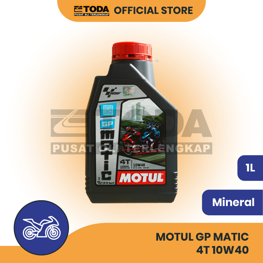 Oli Motul GP Matic 10W-40 1L Original Oli Mesin Motor Matic Nmax PCX AEROX VARIO VESPA MATIC