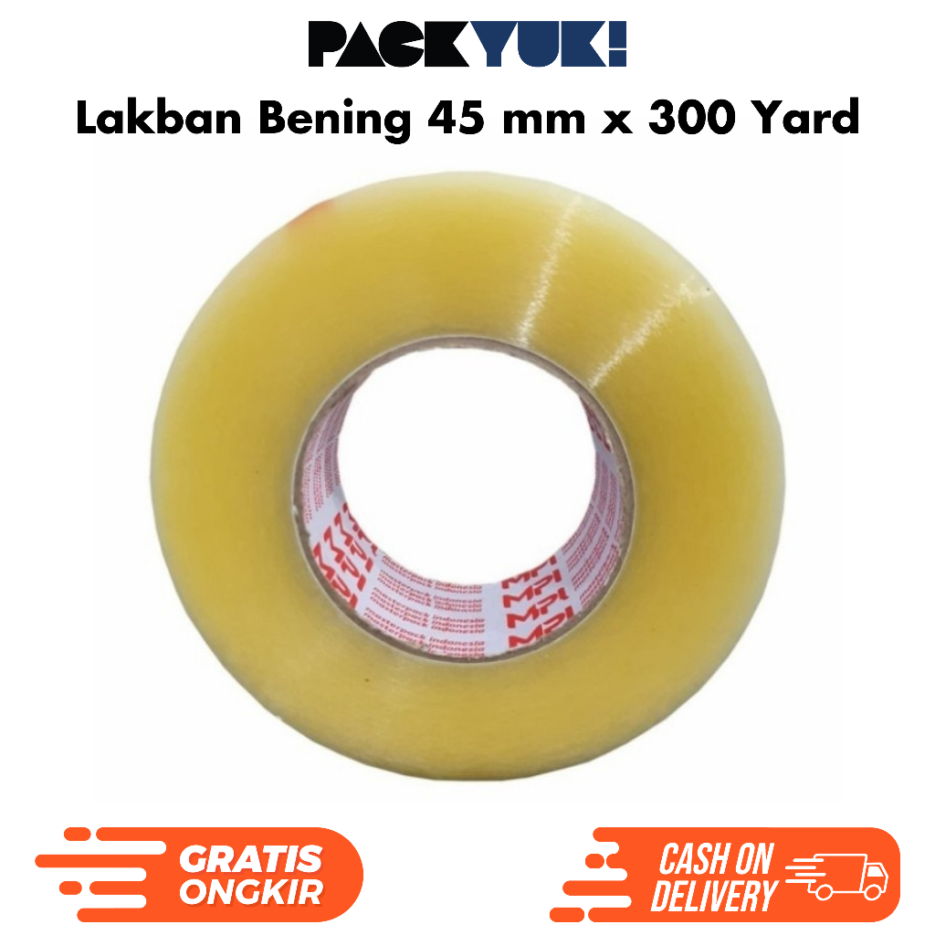 

Lakban Bening 45 mm x 300 yard