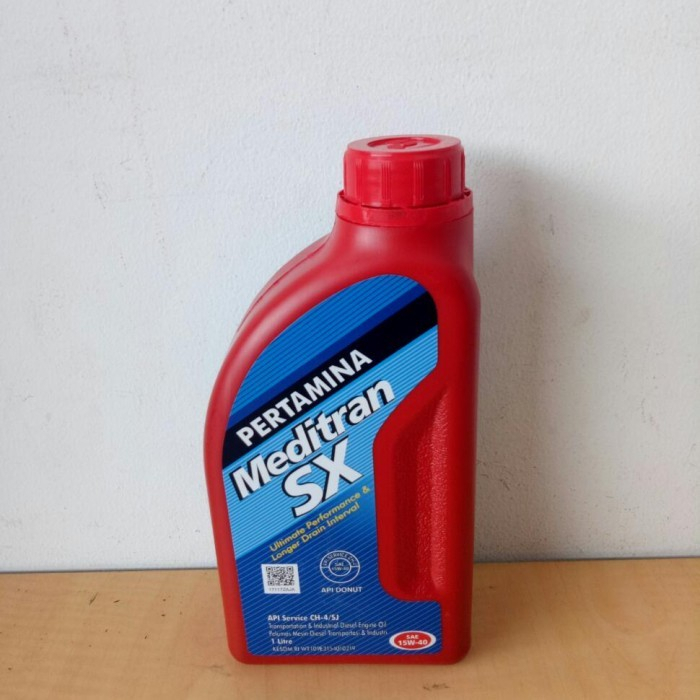 OLI PERTAMINA MEDITRAN SX 1 LITER SAE 15W-40 OLI MESIN MOBIL DIESEL