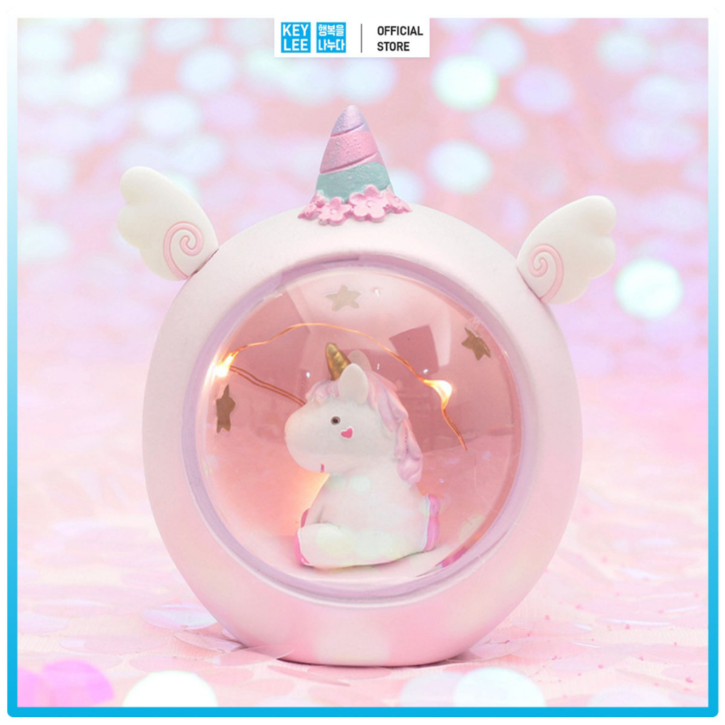 Lampu Tidur Porcelain Dekorasi Kamar Lucu Unicorn Lampu Tidur Hias Lampu Malam Lampu anak perempuan 