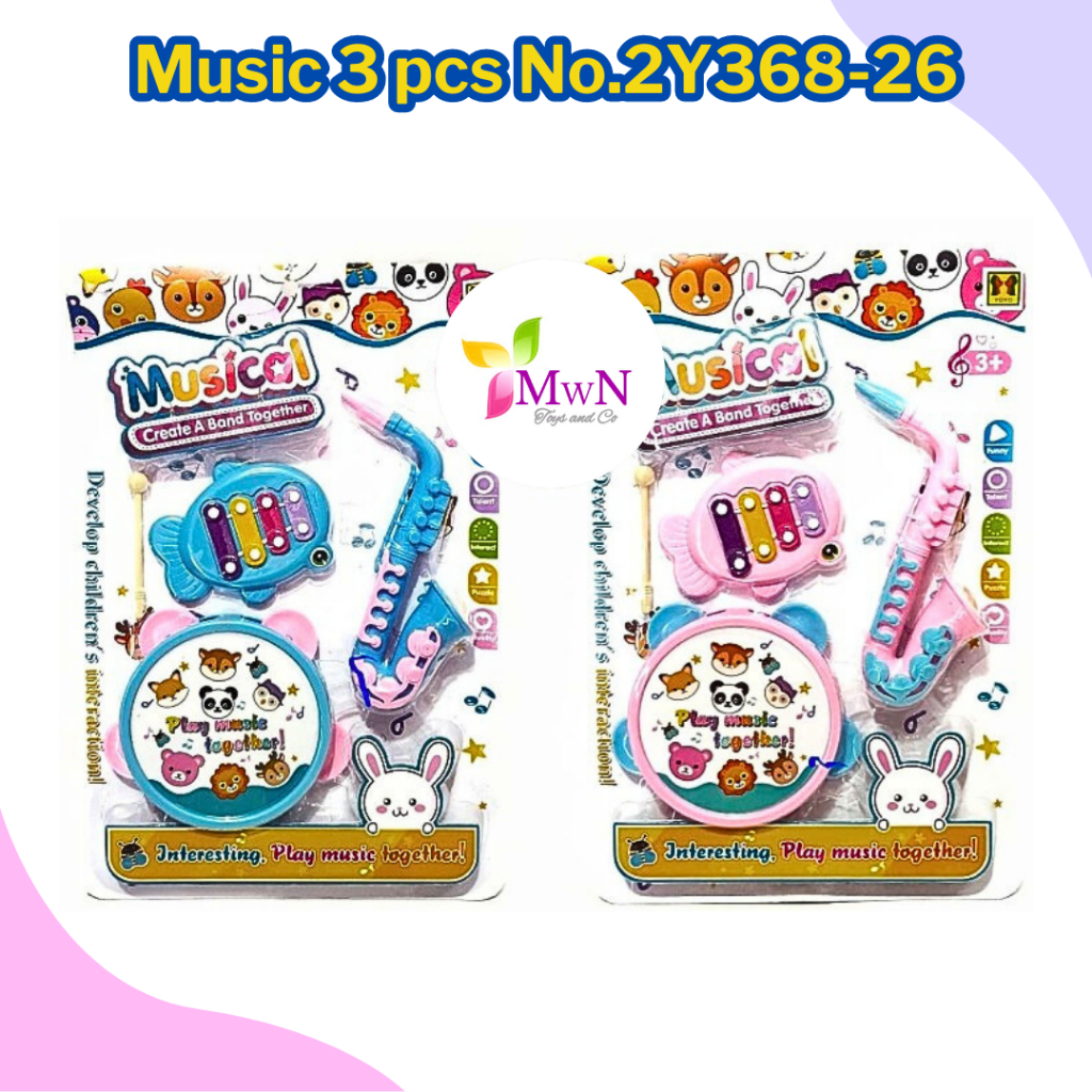 mwn.toys Musical Mainan Music 3 pcs No.2Y368-26
