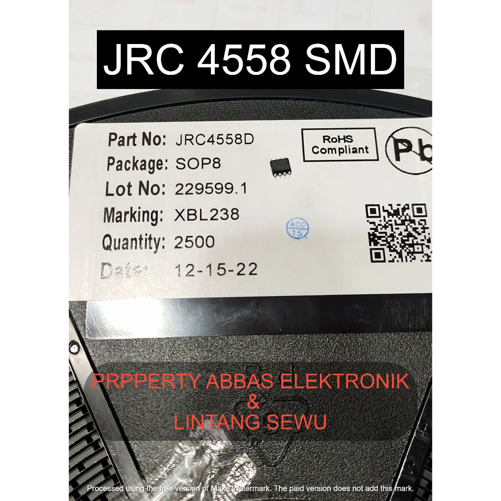 JRC 4558 JRC4558 SMD SOP8 IC SUARA JRC 4558 SMD SOP8 IC SUARA JRC 4558 SMD