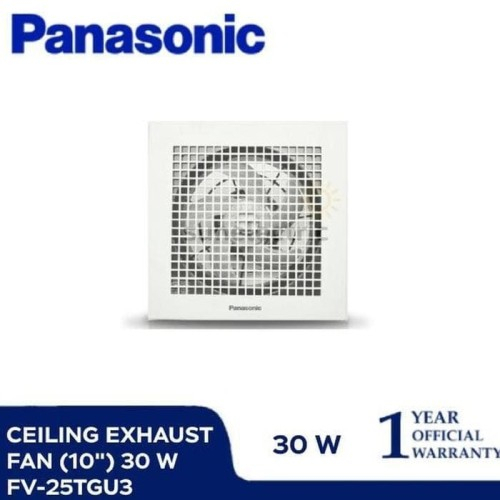 Panasonic Ceiling Exhaust Fan Hexos Plafon FV-25TGU3 FV25TGU3 10inch