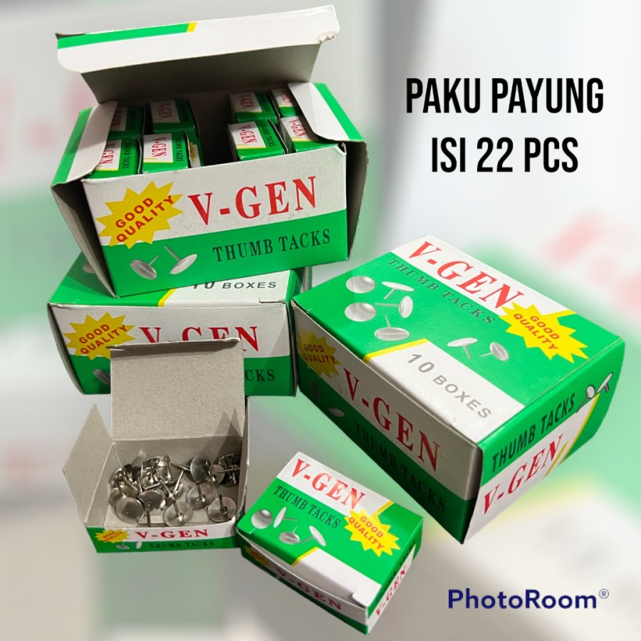 

Paku payung kecil thumb tacks/ Paku Tekan isi 22pcs