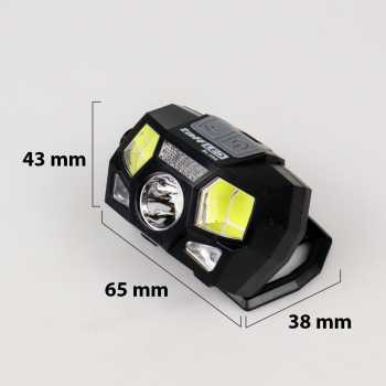 Senter Kepala sensor / Headlamp USB carger / Headlamp sensor gerak / Headlamp Rechargeable USB Motion XPE+COB 10000 Lumens