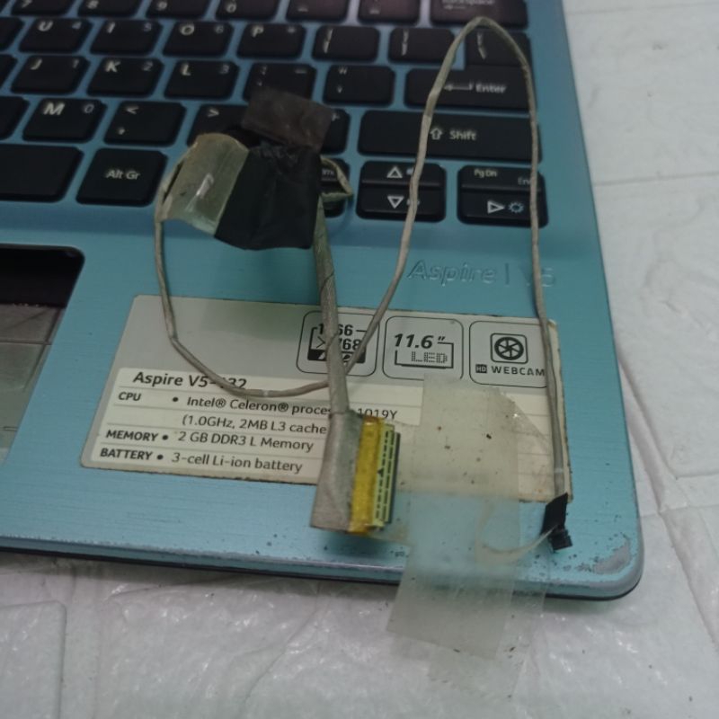 kabel fleksibel flexsibel lcd original laptop Acer V5-132 V5-132P