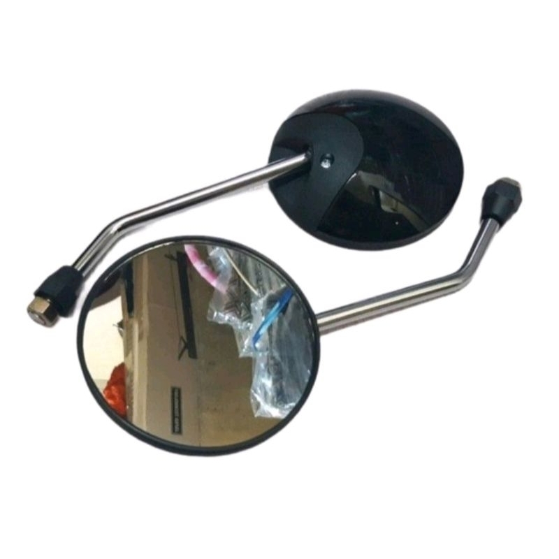 Spion bulat karbon tangkai chrome Honda Scoopy lama Genio beat Vario Revo Supra dll