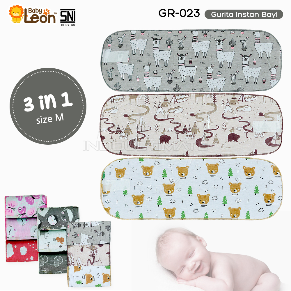 3in1 Gurita Anak Bayi Perekat BABY LEON Gurita Intsan Bayi Baru Lahir GR-023 [Size M,L] Gurita Bayi Murah Termurah Jumbo Instan Motif Grita Grito Bayi Perekat