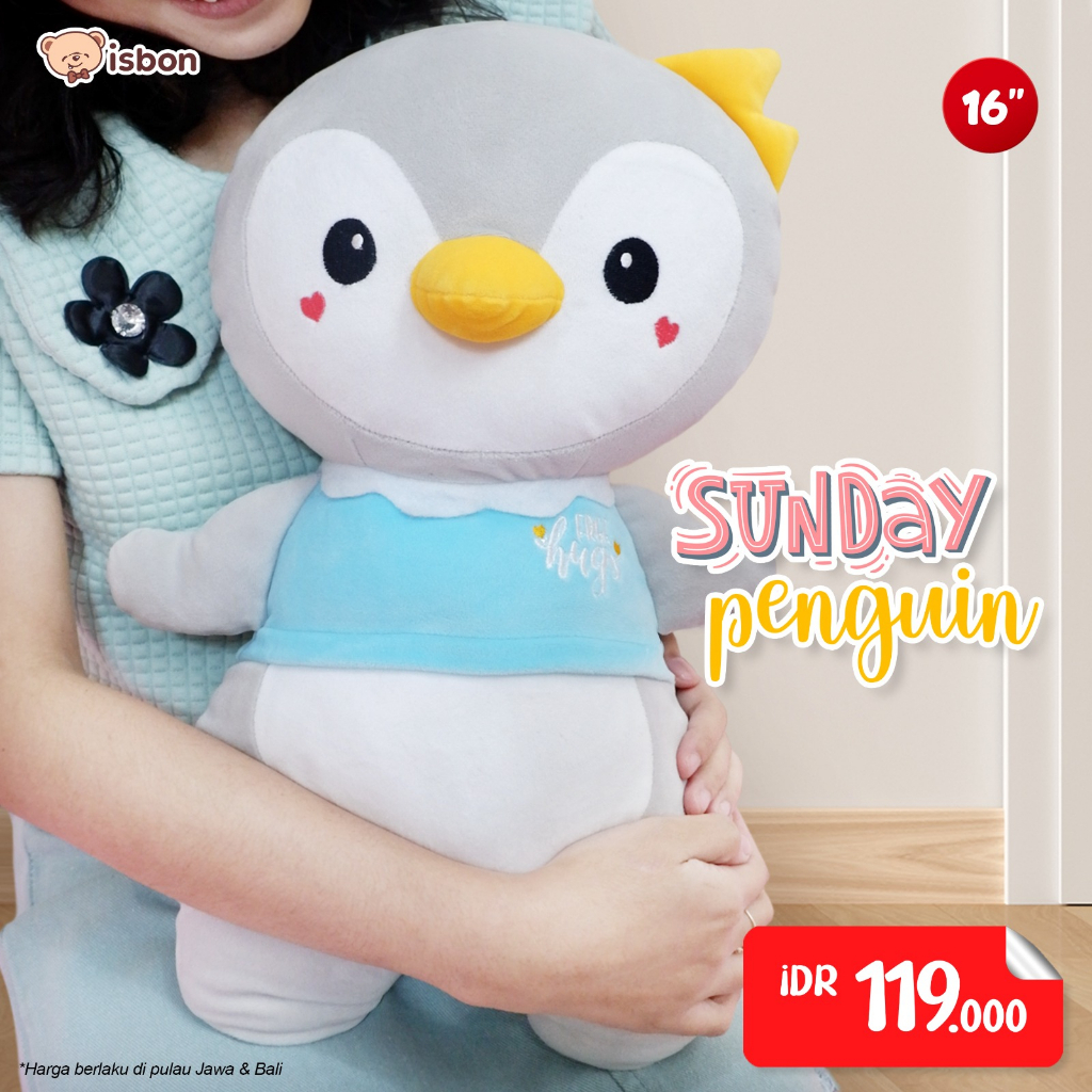 ISTANA BONEKA Pinguin Animal Sunday Monday Series Mini Lucu Premium Bahan Squishy