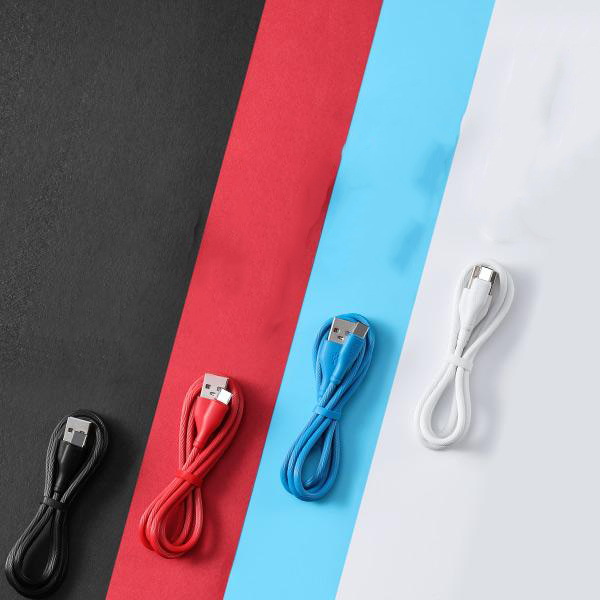 Robot RT-TC100 2.4A Colorful Type C Kabel Data Cable USB-C (Per 1pcs)