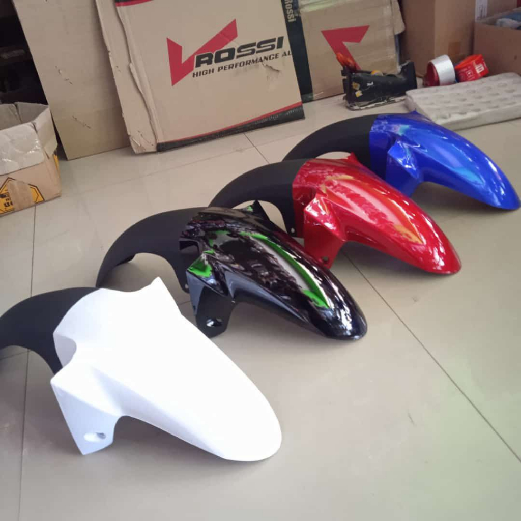 Sapakbor slebor depan old R15 pnp CB GL MP Tiger Yamano merah putih hitam biru