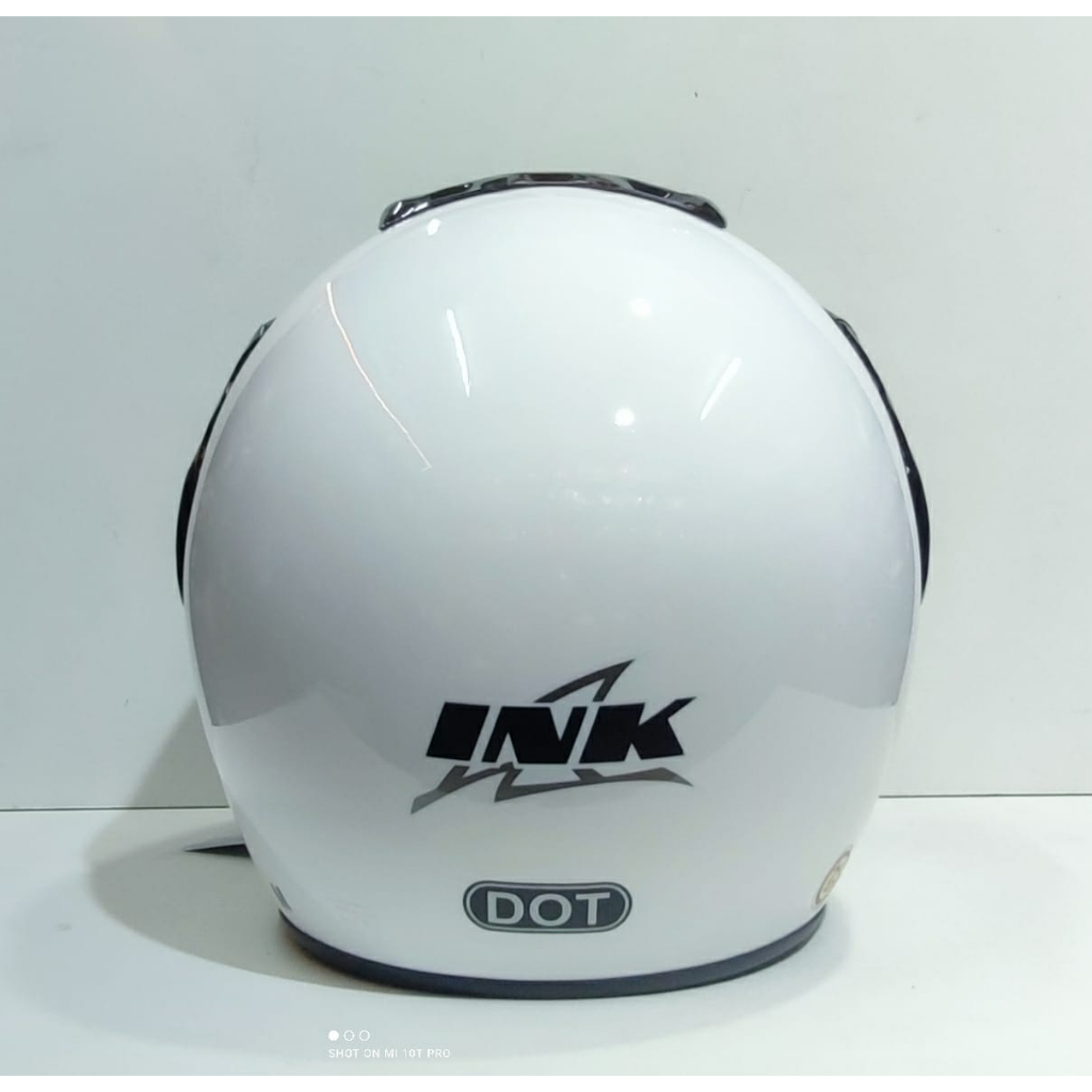Helm INK Klasik CX390 SOLID WHITE PUTIH ORIGINAL helm Batman Clasic INK ORIGINAL