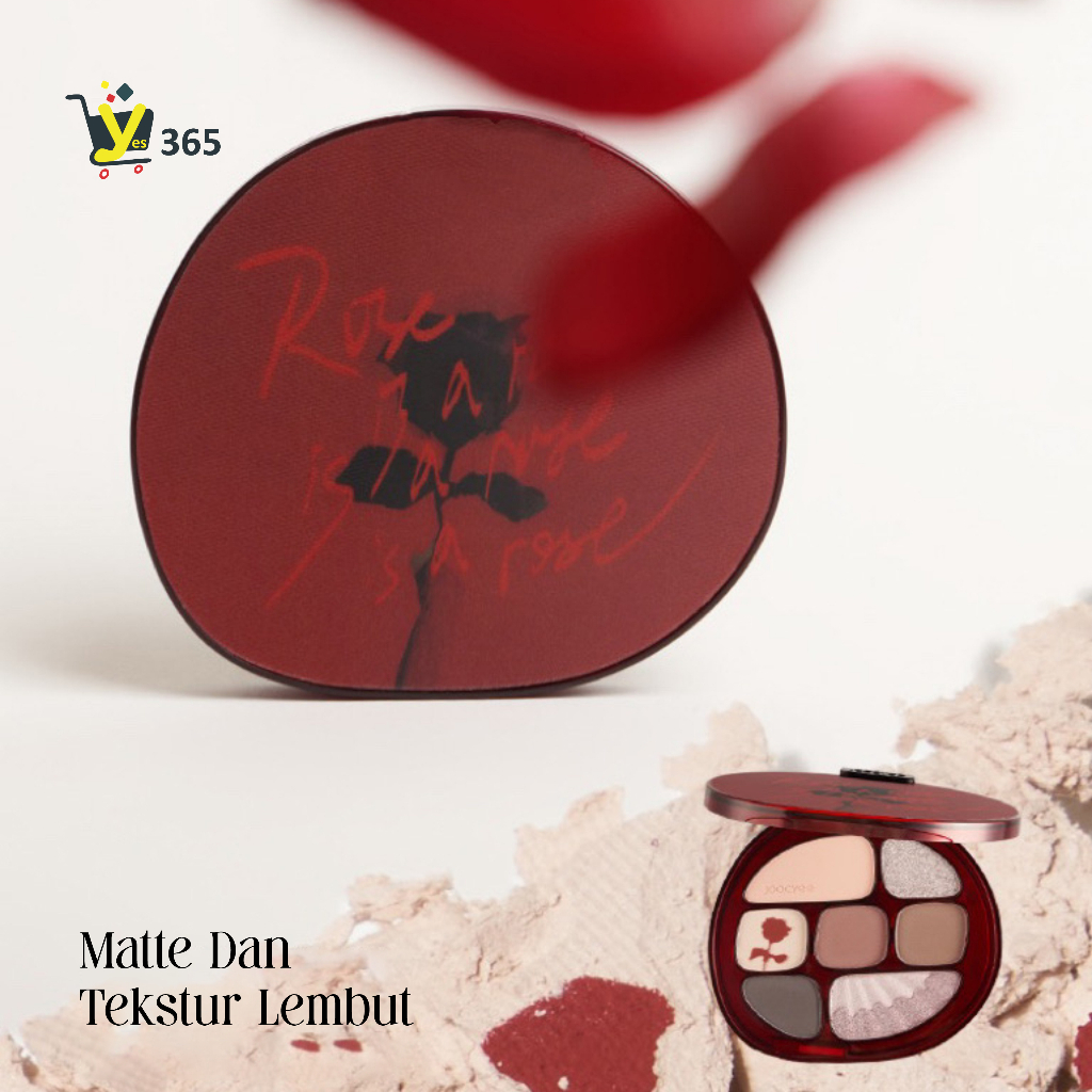 Eyeshadow Pallate Rose Mutiara Pigmented Multifungsi 7 Warna