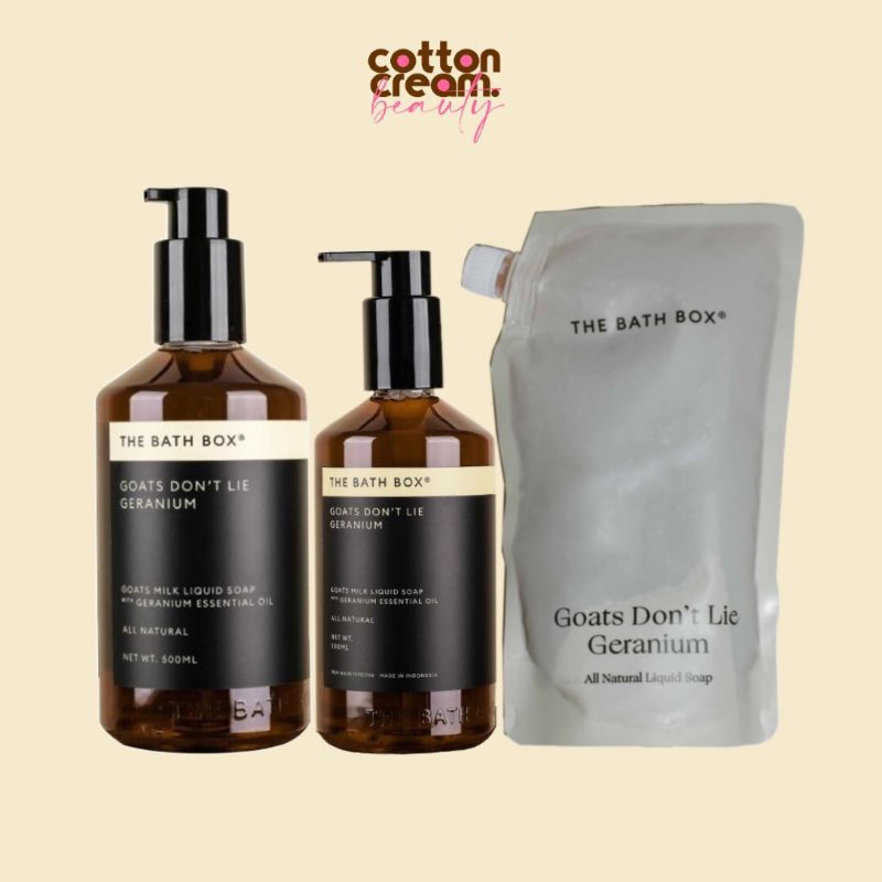 The Bath Box Goats Don't Lie Geranium Liquid Soap