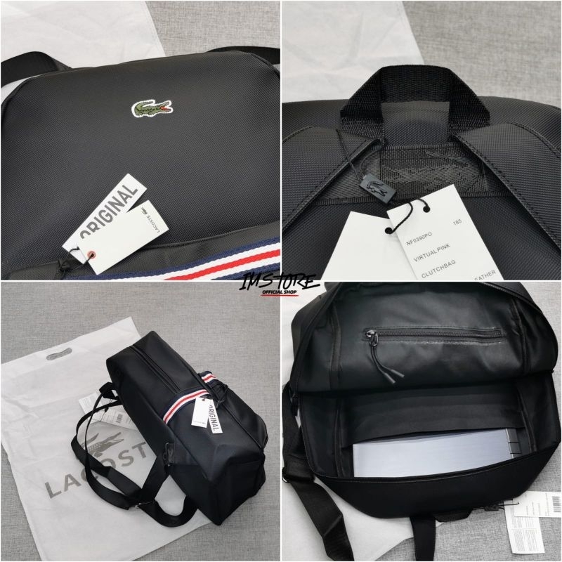 Backpack Leather Black Tas ransel pria