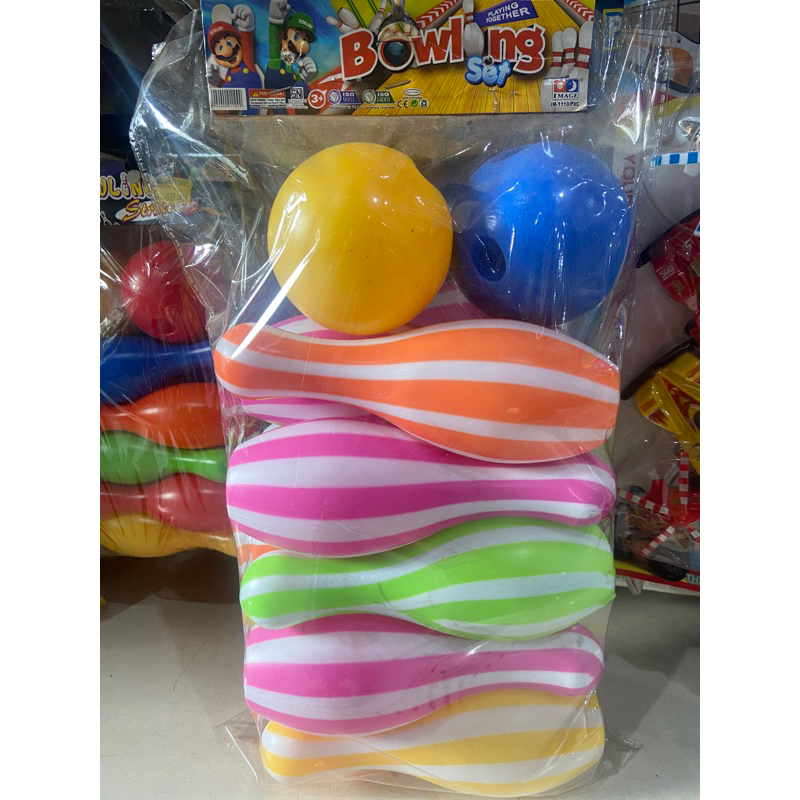 mainan anak bola bowling stars strikes play set jumbo